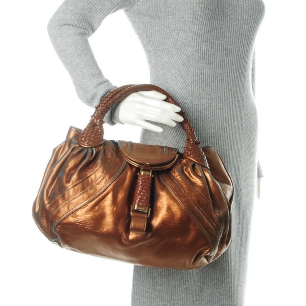 Fendi Fortuny Hologram Bronze Spy Bag